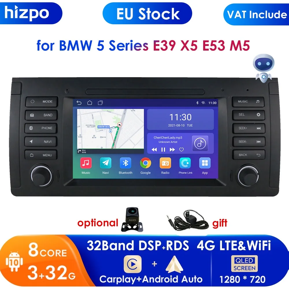 Автомагнитола 3 + 32 дюймов 2 Din Android 10 0 автомобильный мультимедийный плеер