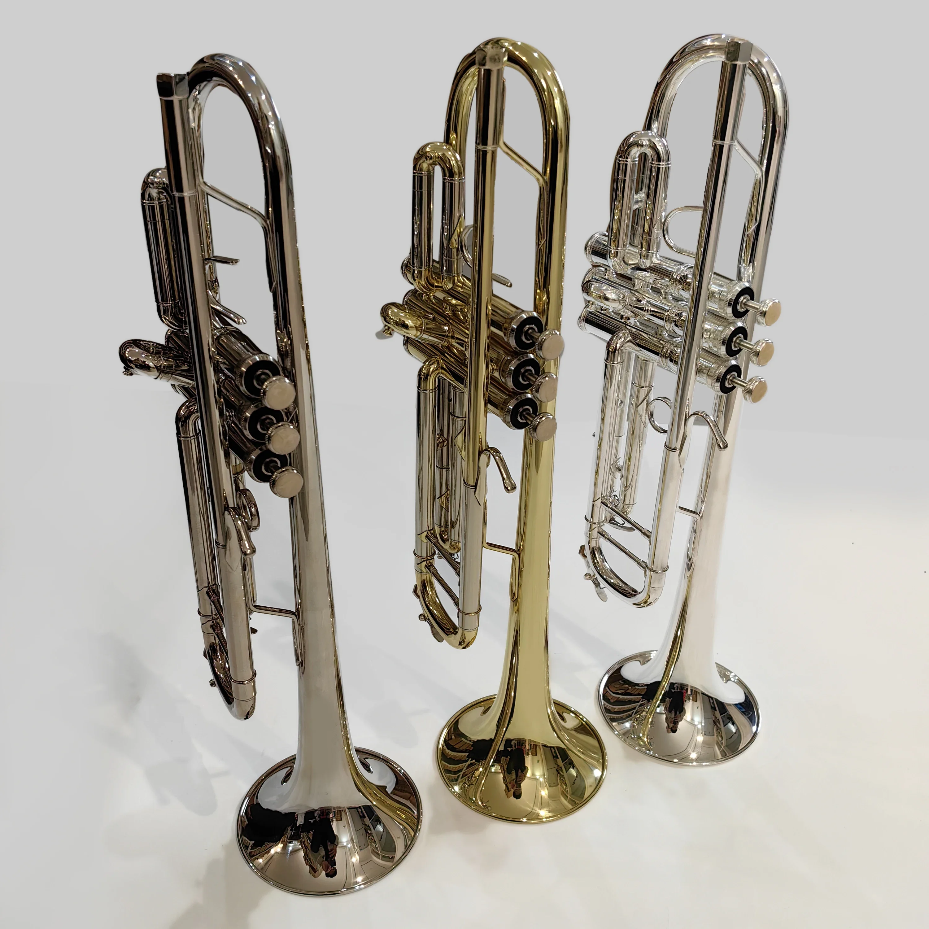 High Quality BB Trumpet Band Student Professional Player Brass Instrument Trumpet with Gig Bag