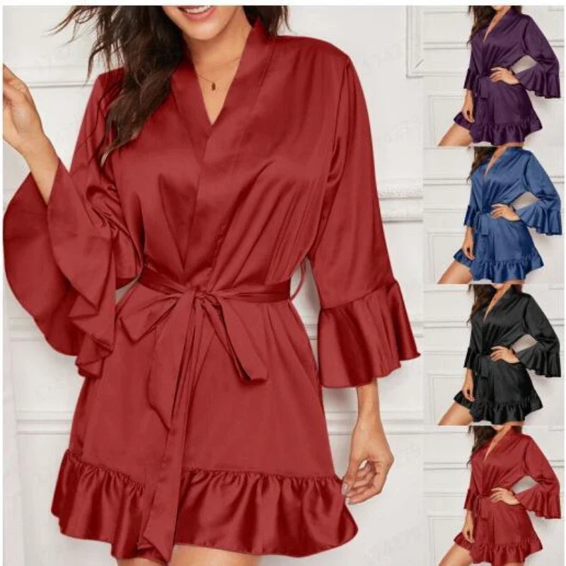 Nightgowns Women's Clothing Homewear Spring Thin New Sexy Comfortable Casual Breathable Simple Stylish Versatile Fit Large Size