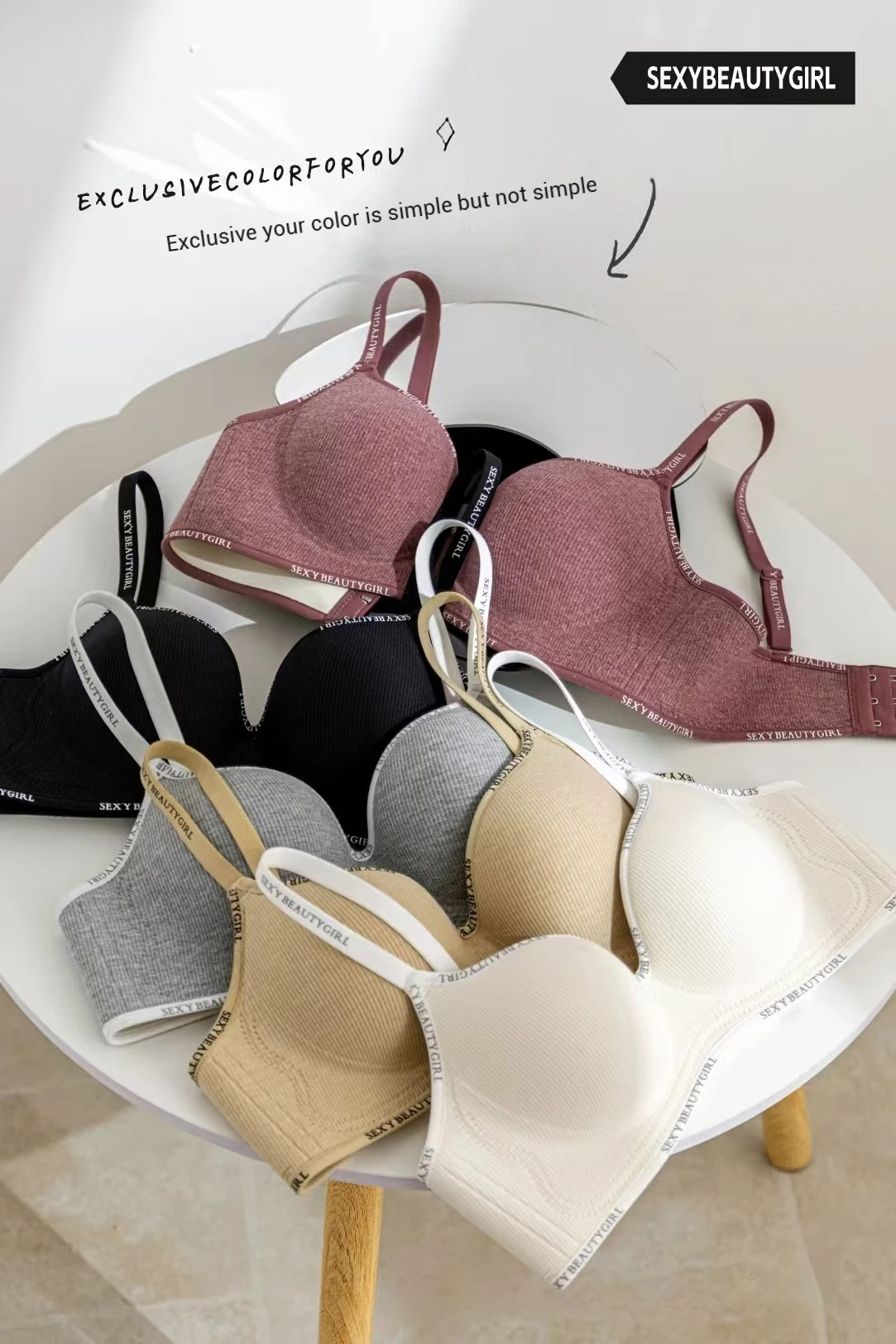 Padded Push-Up Bralette - Adjustable Wireless Comfort Bra
