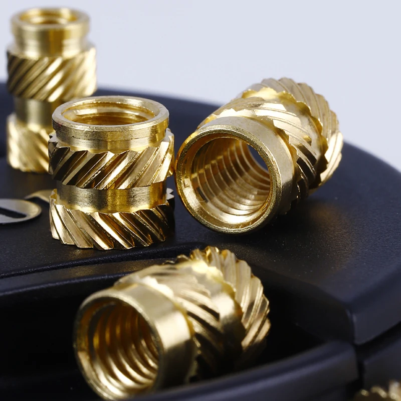50Pcs M3 Brass Knurled Inserts Hot Melt Nut Female Thread Embed Parts Pressed Fit Into Holes 3D Printing Heat Set Insert Nuts brass insert nuts