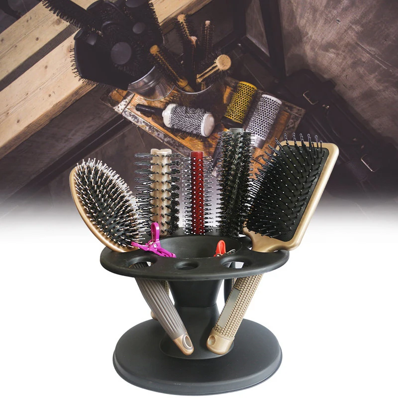 Description Picture 2 of itemProfessional Barber Comb PP Storage Stand For Hairdressing Combs Brushes Scissors Roll Organizer Rack Salon Hair Styling Holder
