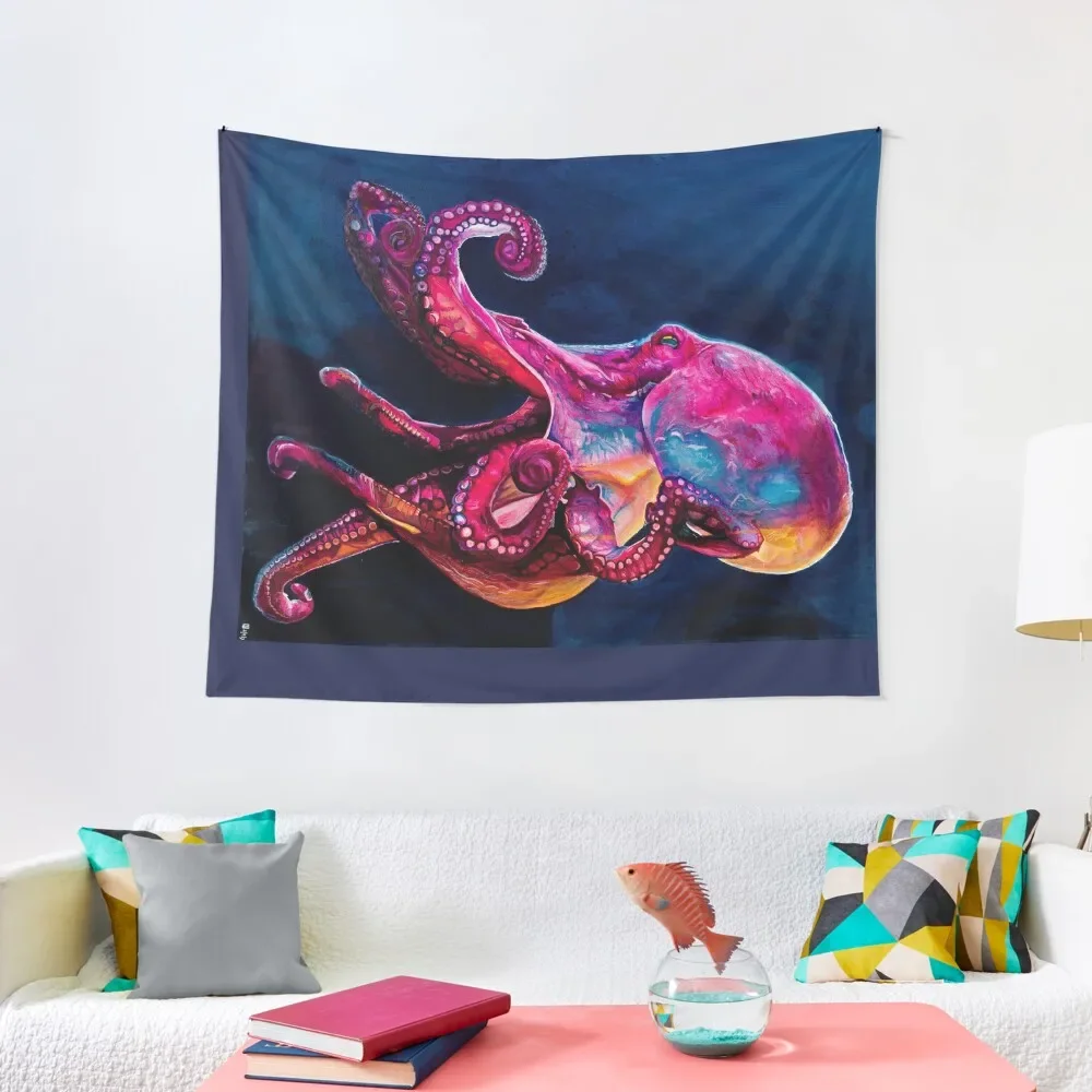 깊은 곳에서 핑크 푸른 문어 잉크 페인팅 태피스트리, 홈 장식 액세서리, 미적 태피스트리 Best5 깊은 곳에서 핑크 푸른 문어 잉크 페인팅 태피스트리, 홈 장식 액세서리, 미적 태피스트리 Best5