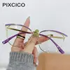 R56771 Fashion Cat Eye Hollow Out Presbyopic Eyewear Dioptric +0.5 ~ +3.0 Women New Metal Coloured Eyebrow Frame Reading Glasses 4