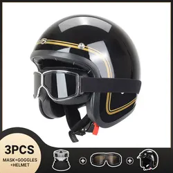 Motorcycle Safety Crash Capacete Electric Motorbike Riding Racing Protective Helmet Headpiece Riding Open Face Helmet For Men