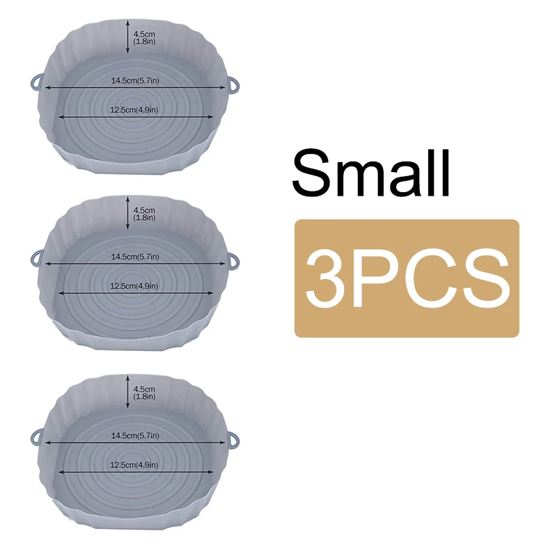 Gray-Small-3PCS