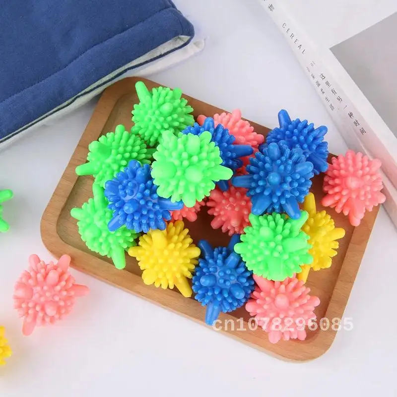 Starfish Shape Magic Laundry Ball Set, Reusable Household Washing Machine, Clothes Softener to Remove Dirt, Solid PVC, 5 Pcs