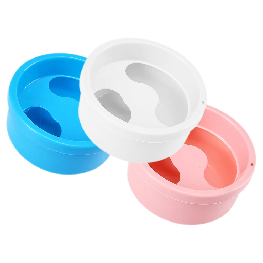

3 Pcs Nail Soak Bowl Hand Manicure Bowls Salon Soaking Container Accessory Plastic Finger