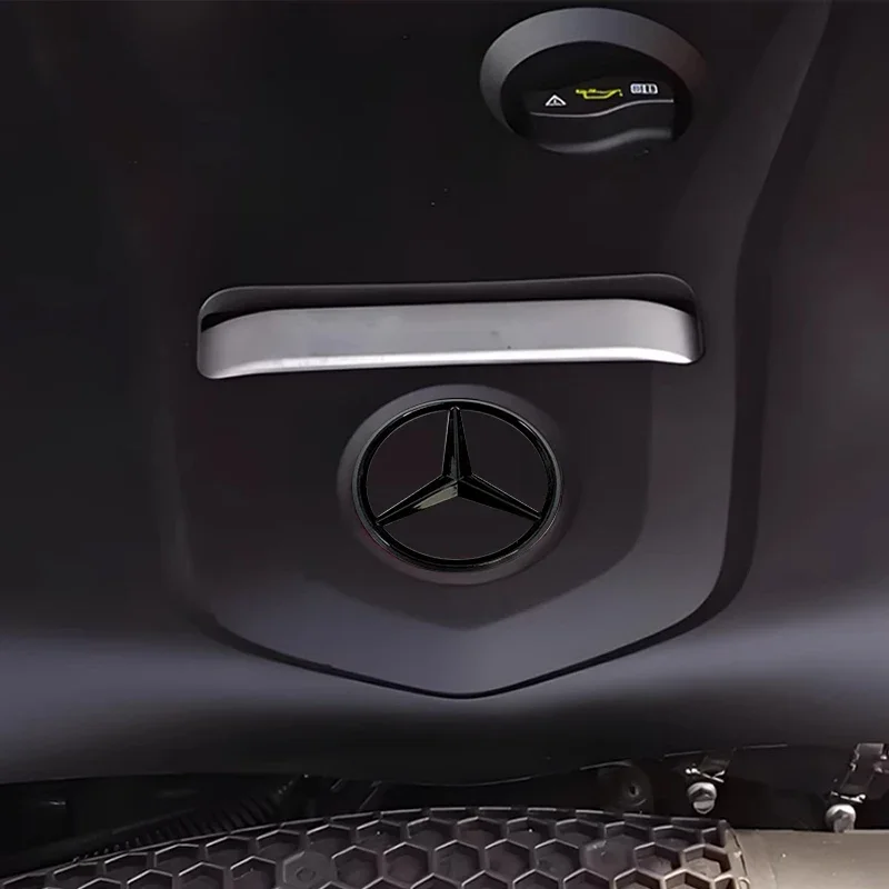 메르세데스 W220 W221 W117 W166 W176 W177 W204 W205 W212 W213 GLE CLA GLA GLC GL ML용 자동차 엔진 로고 후드 태그 엔진 배지