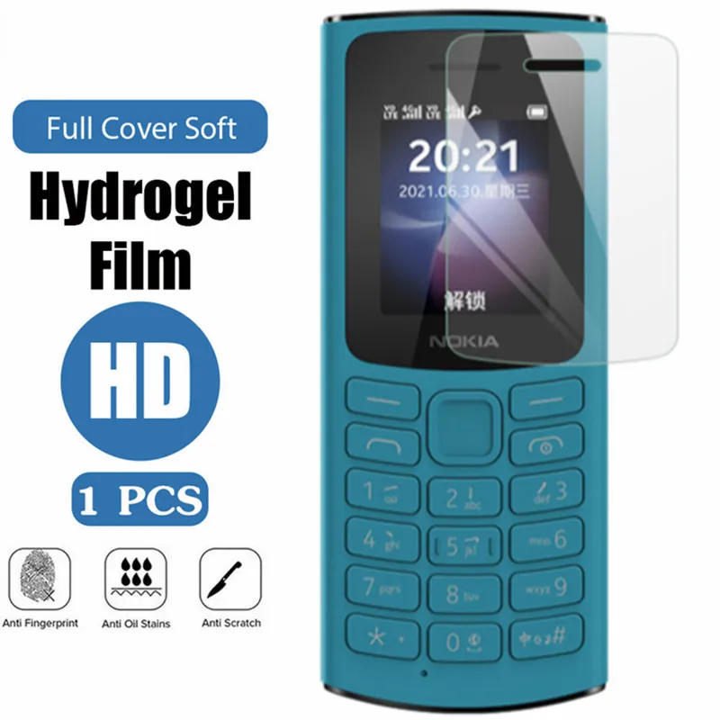 

Защитная пленка на весь экран для мобильного телефона Nokia 105 110 4G 1,8 дюйма HD не закаленная гидравлическая мягкая пленка Бесплатная доставка