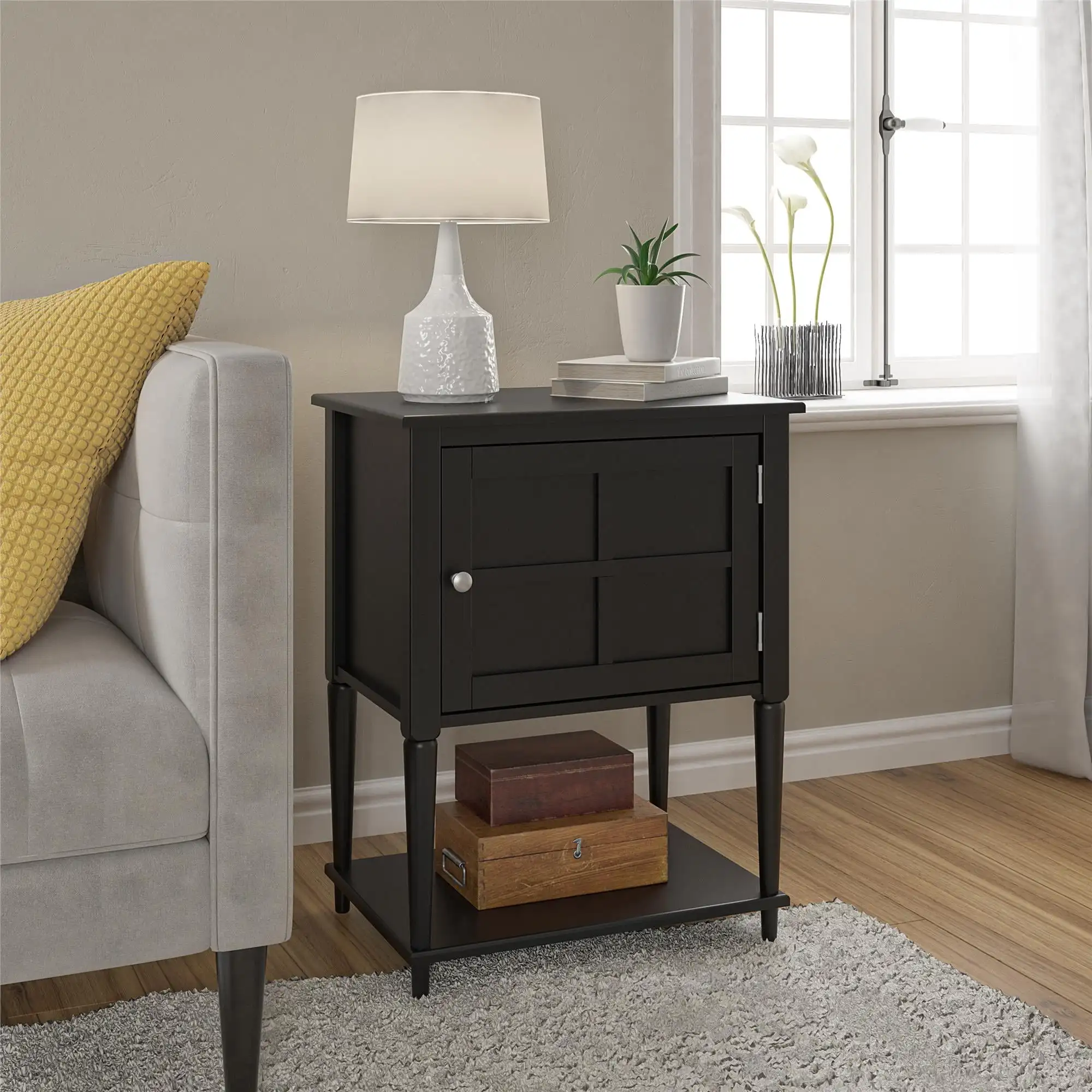 

Ameriwood Home West Portal Accent Table, Black