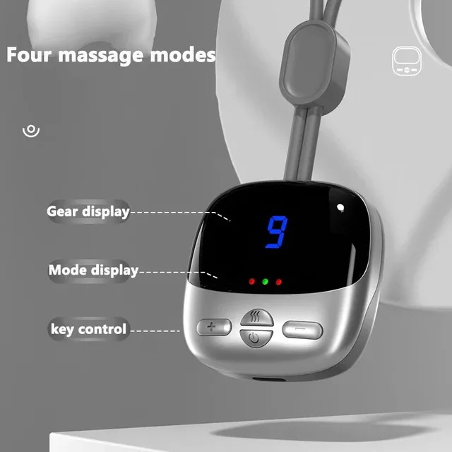 Cervical Massager Portable Massage Pendant for Relaxing Neck and Shoulders, 9 Intensity Levels and 4 Massage Modes 5