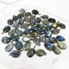 Top Quality Labradorite Pendant, Copper Plated White Gold Blue Fire Labradorite Charms, Teardrop Labradorite Jewelry 3