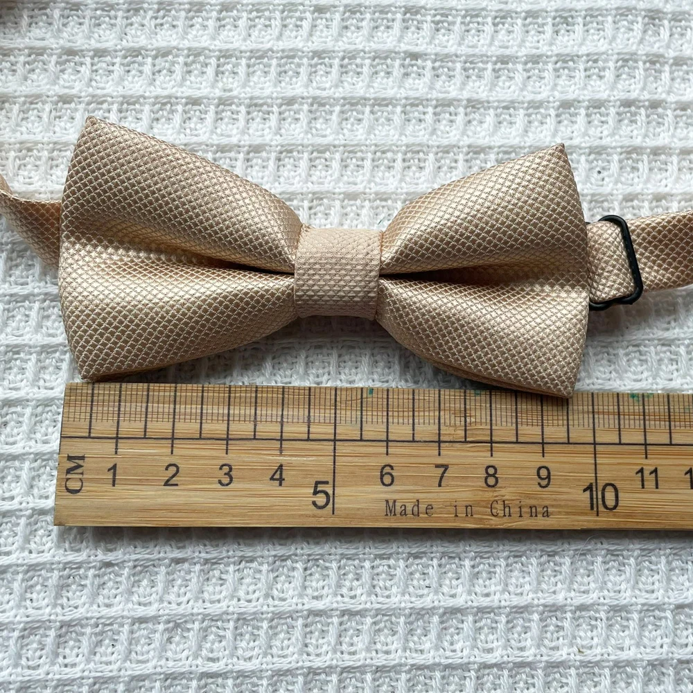 Kids Bowtie For Boys Gril Baby Children Solid Color Plaid Design Bow Tie Reusable Business Fashion Bow Tie Accessories