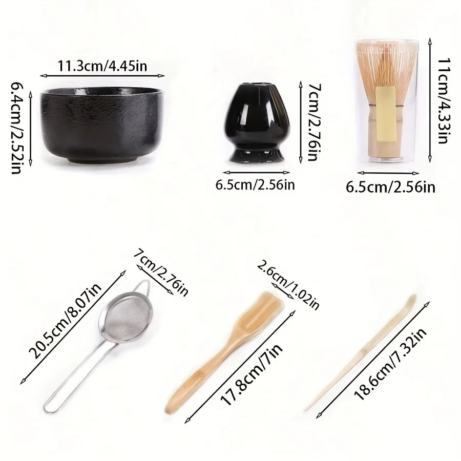 6-Piece Japanese Matcha Tea Set 5