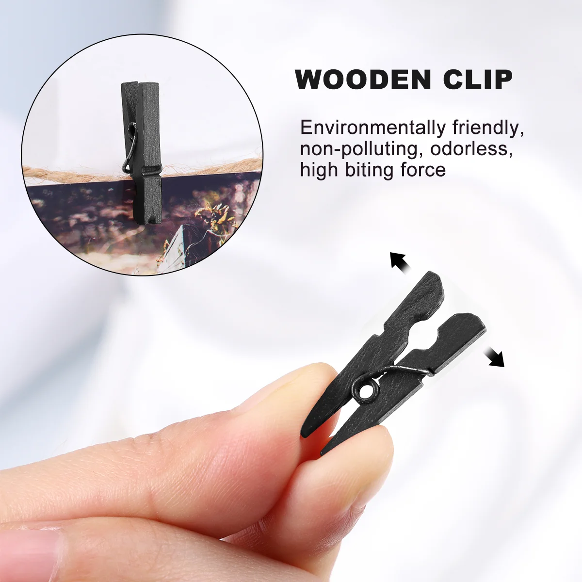 100pcs Wooden Clothespins Small Picture Clips Photo Paper Peg Pin for Crafts Decoration Hanging Photo