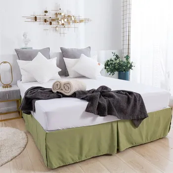 Gonna letto spazzolata solida Dimensioni standard per letto matrimoniale matrimoniale Queen King Coprimaterasso antiscivolo Copriletto/copriletto