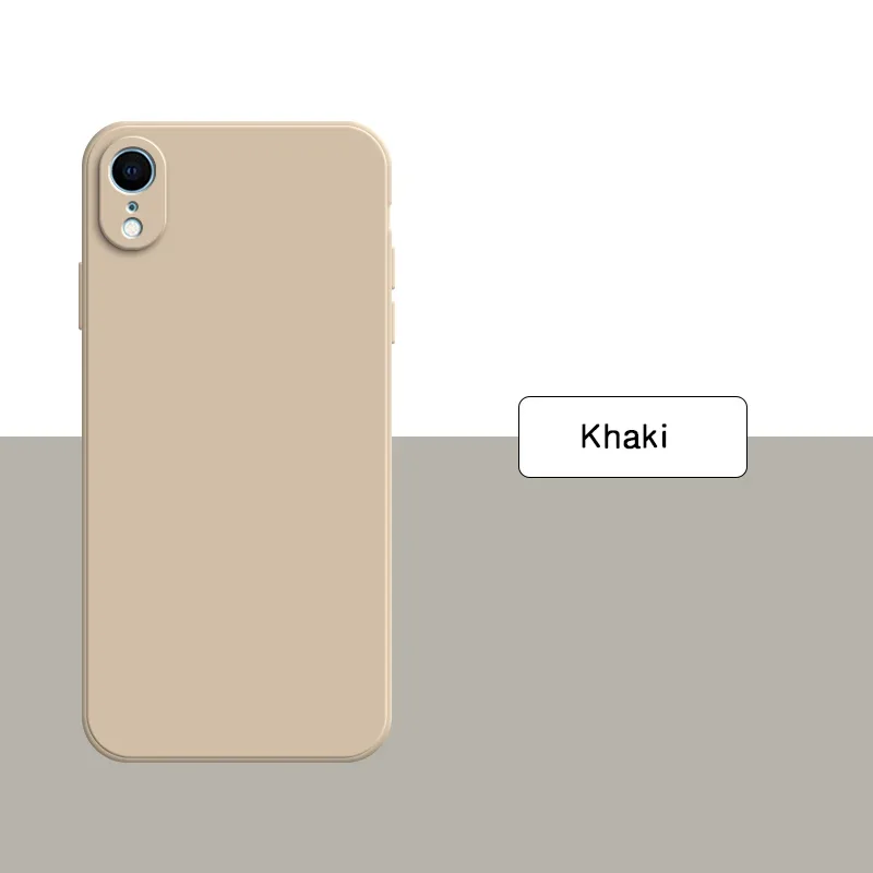 Premium Liquid Silicone Phone Case - Soft Solid Color Back Cover
