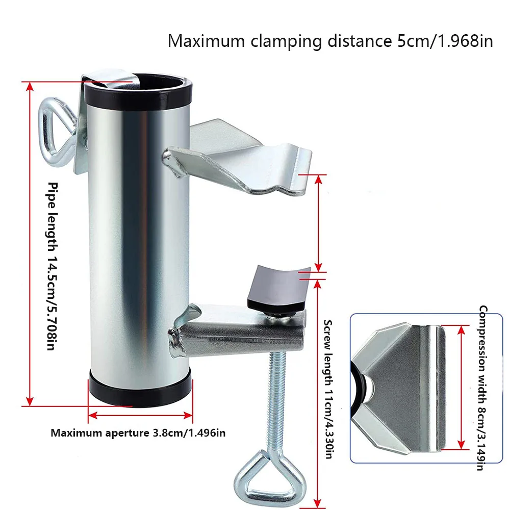Portable Umbrella Bracket Parasol Holder Anti Rust Garden Umbrella Fixing Clip Bracket for Garden Courtyard Balcony umbrella holder