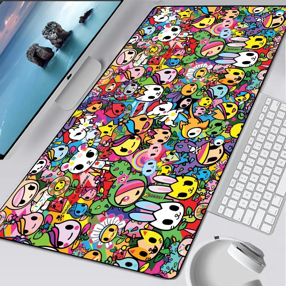

Japanese Tokidoki Large Gaming Mouse Pad Computer Mousepad PC Gamer Mouse Mat Laptop Mausepad Mouse Carpet Keyboard Mat Desk Pad