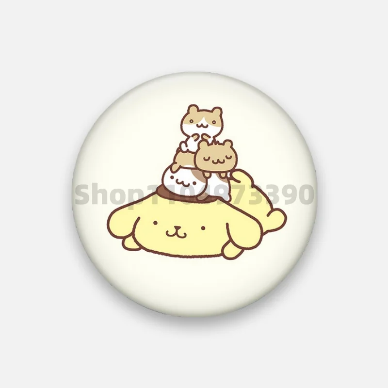 Olá kitty dos desenhos animados pinos de metal kawaii kuromi melodia artesanal flandres broche figura dos desenhos animados cosplay crachá mochila acessórios