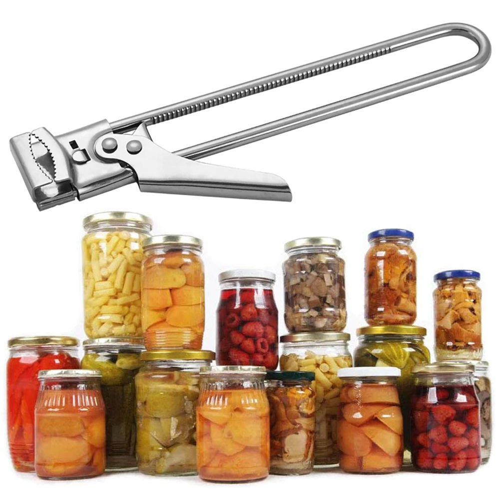 

Multifunctional Beer Bottle Opener Adjustable Can Opener Portable Adjustable Manual Stainless Steel Lid Opener Kitchen Supplies