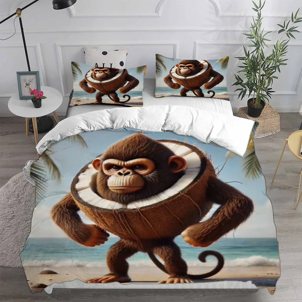 ai Italian Brainrot Tung Tung Sahur Bedding Sets Bed Cover Comforter Duvet Cover Pillow Case 2-3 Pieces Sets Home Decor