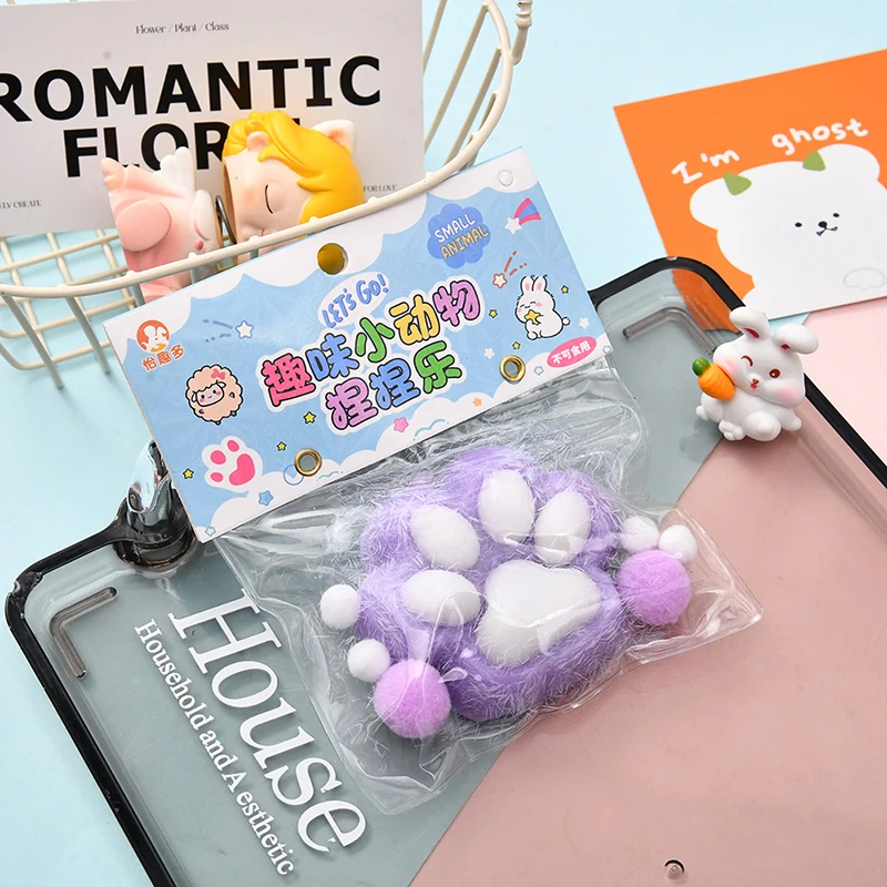 Cat Paw Squeeze Toys Kawaii Cute Slow Rebound Decompression Toy Children's Happy Sensory Toys Birthday Gift Home Decoration 4