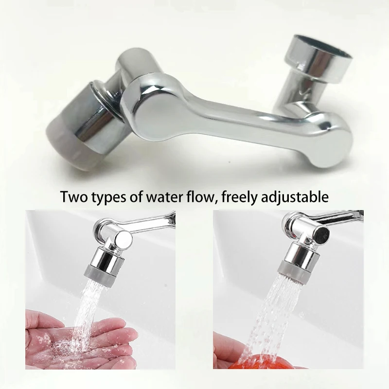 Faucet Aerator ABS Universal Rotation Extender Splash Filter Kitchen Washbasin Faucets Bubbler Nozzle Two Modes for Water Outlet