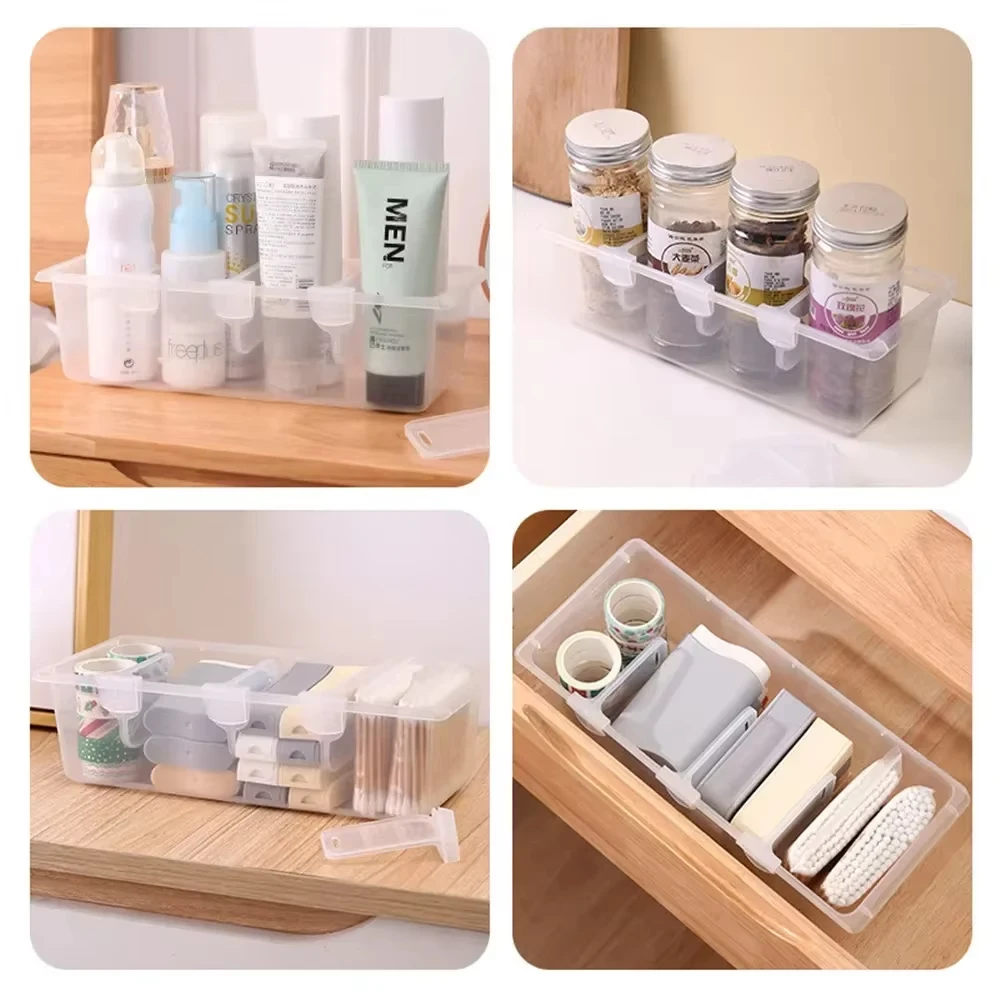 New 10/20PCS Sturdy Clear Refrigerator Organizer Dividers Adjustable Fridge Storage Kitchen Cabinets Space Saving Compartments