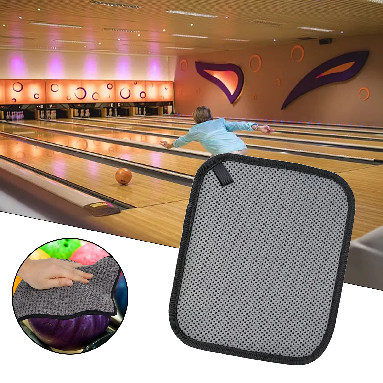 Cleaner Towel Bowling Ball Towel For Beginners Professionals 10x8 Inches Microfiber Comfortable Replace Practical Accessories