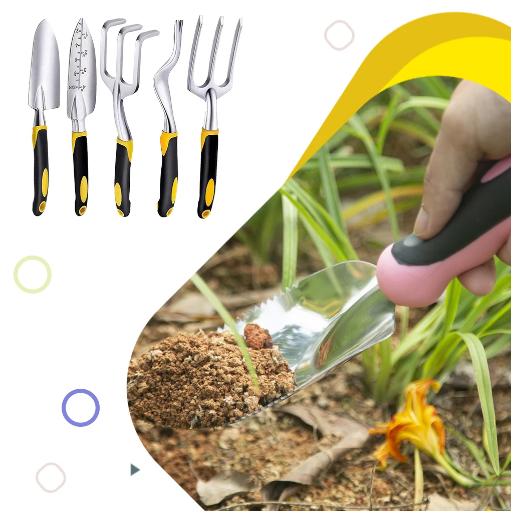 Heavy-duty Aluminum Alloy Hand Rake For Easy Garden Care 2. Handle Is Ergonomically Designed Which Green