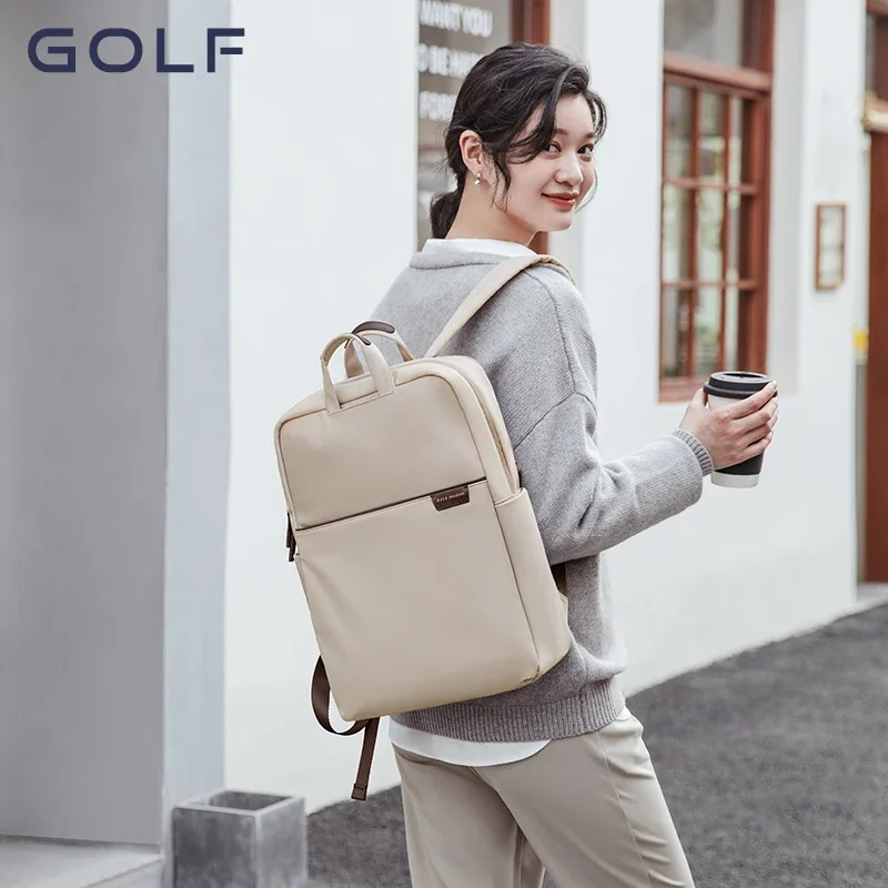 GOLF Laptop Backpack Slim Women Business Travel Backpack Nylon Waterproof Elegant Ladies Back Pack Bags 13 15 6 17 Inch Notebook 3