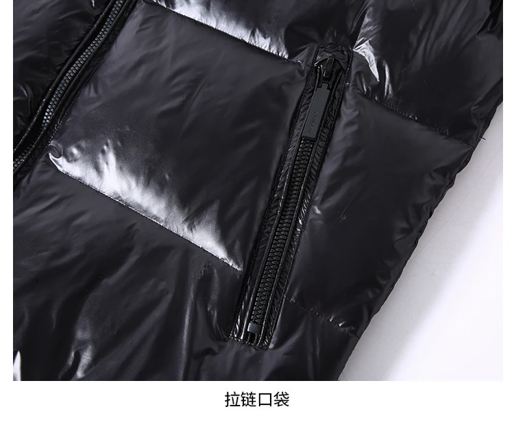 Winter Warm Hooded Thicken Women's Down Jacket 2025 New Fashion Temperament Black White Down Women's Down Jacket Overcoat Y223