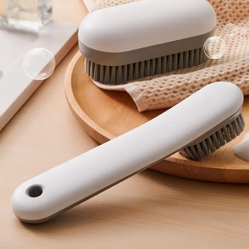 Soft Bristle Shoe Brush Cleaning Shoes Care Brushes Brush Ergonomics Grip Brush Long Handle Multifunctional Soft Bristle Brush 4