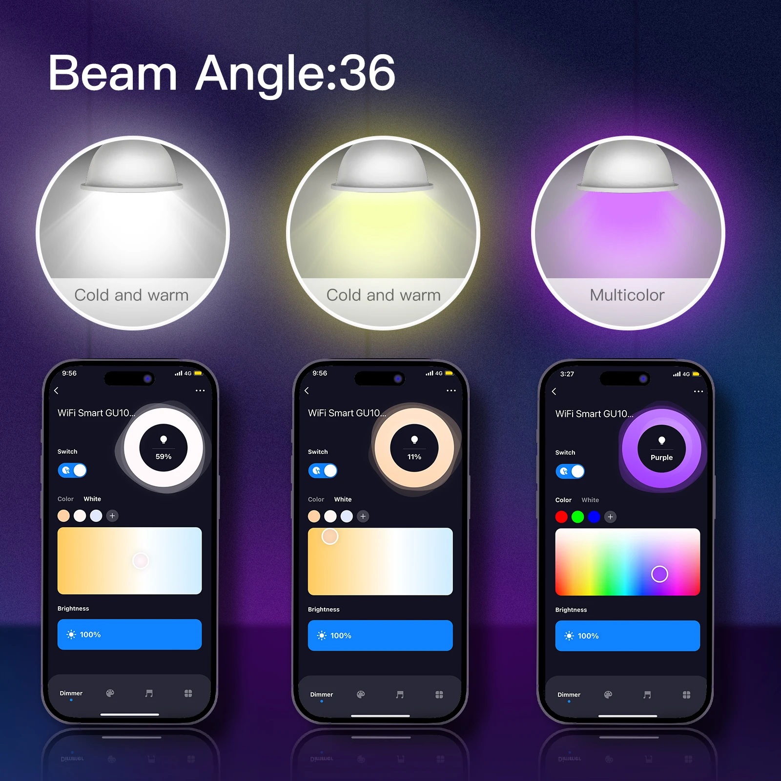 MOES WiFi LED Light Bulb GU10 E27 E14 Candle Lamp Smart RGB RCW 2700-6500K Dimmable Light Tuya Alexa Google Voice APP Control smart led light bulbs smart led lights