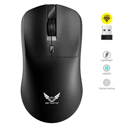 Sleek Lightweight Wireless Mouse with Adjustable DPI and Silent Clicking (Black)