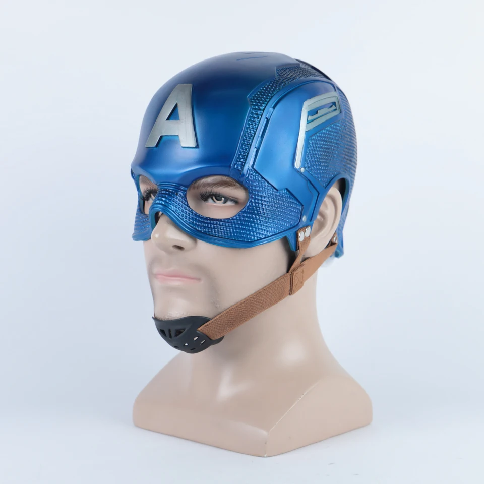 【キャプテンアメリカ】新品 未使用 ヘルメット コスプレ マスク 被り物 ヘルメット 帽子 スーパーマン キャプテン スポーツ 超人 マスク