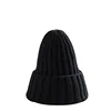 Winter Knitted Hat For Women Acrylic Beanie Unisex Elastic Warm Hip Hop Cap Soft Baggy Bonnet шапка женская Wholesale 2