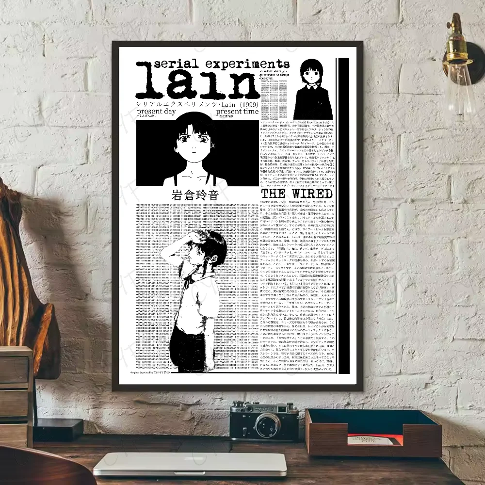Anime S-Serial Experiments L-lain Poster, wasserdichte Wandkunst, hochwertiger Druck, Filmplakate für Wohnzimmer, Schlafzimmer, Raumdekoration, Geschenk – Detail 19