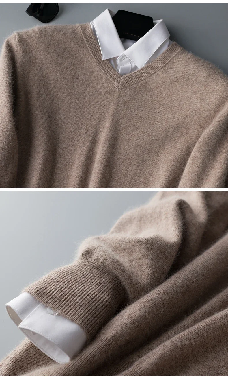 Cashmere Cashmere Sweater Men 2025 Autumn Winter Jersey Jumper Robe Hombre Pull Homme Hiver Pullover Men O-neck Knitted Sweaters