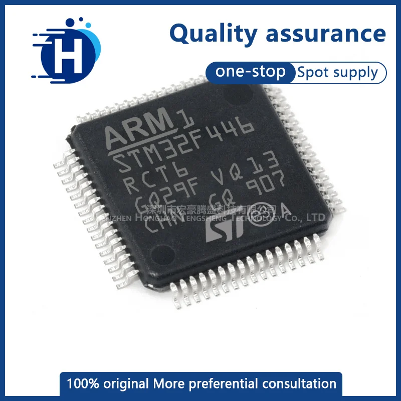 

Original genuine STM32F446RCT6 LQFP-64 ARM Cortex-M4 32-bit microcontroller MCU