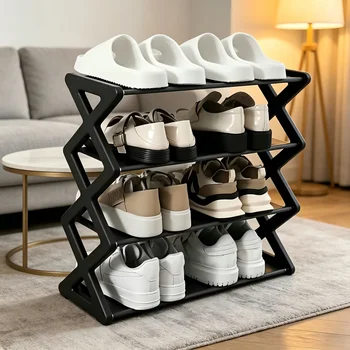4-Tier X-Shape Shoe Rack 1
