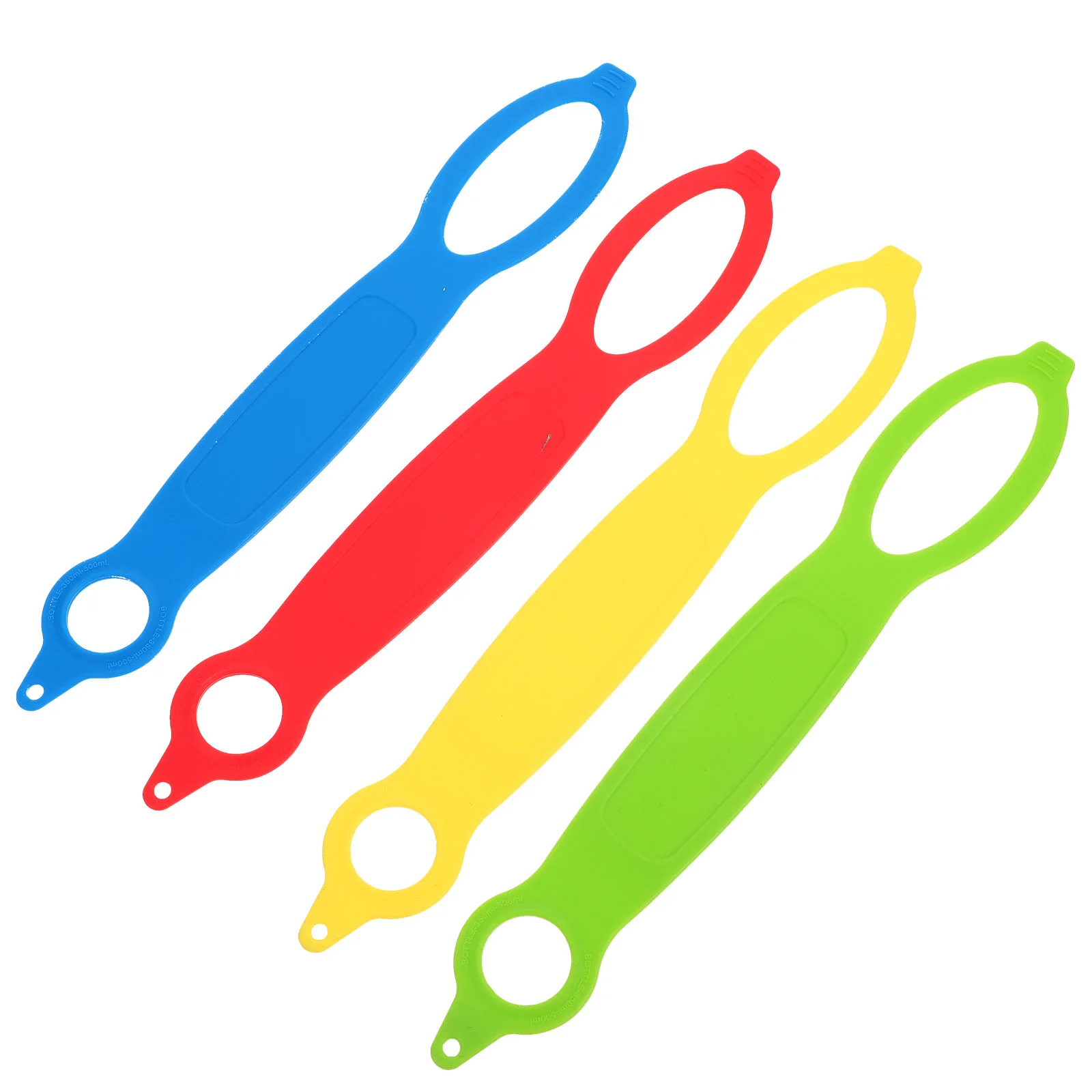 

4 Pcs Water Bottle Silicone Lanyard Grip Handle Sleeve Buckle Portable Rope Hanging Mineral Handles