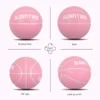 Women's Basketball Size 5,6,7 Pink Official Competition Child Basketball Indoor Outdoor Standard Ball PU Non-slip Wear-resistant 6