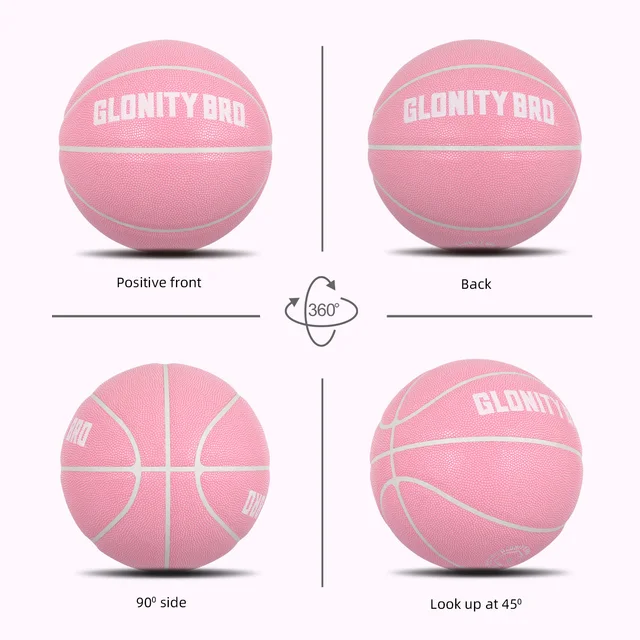 Women's Basketball Size 5,6,7 Pink Official Competition Child Basketball Indoor Outdoor Standard Ball PU Non-slip Wear-resistant 6