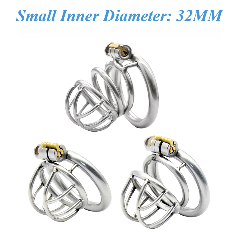 Male Small Inner Chastity Cage Male Mini Sex Toy Breathable Cock Cage Sex Game for Couple Anti-derailment Erotic Urethral Lock