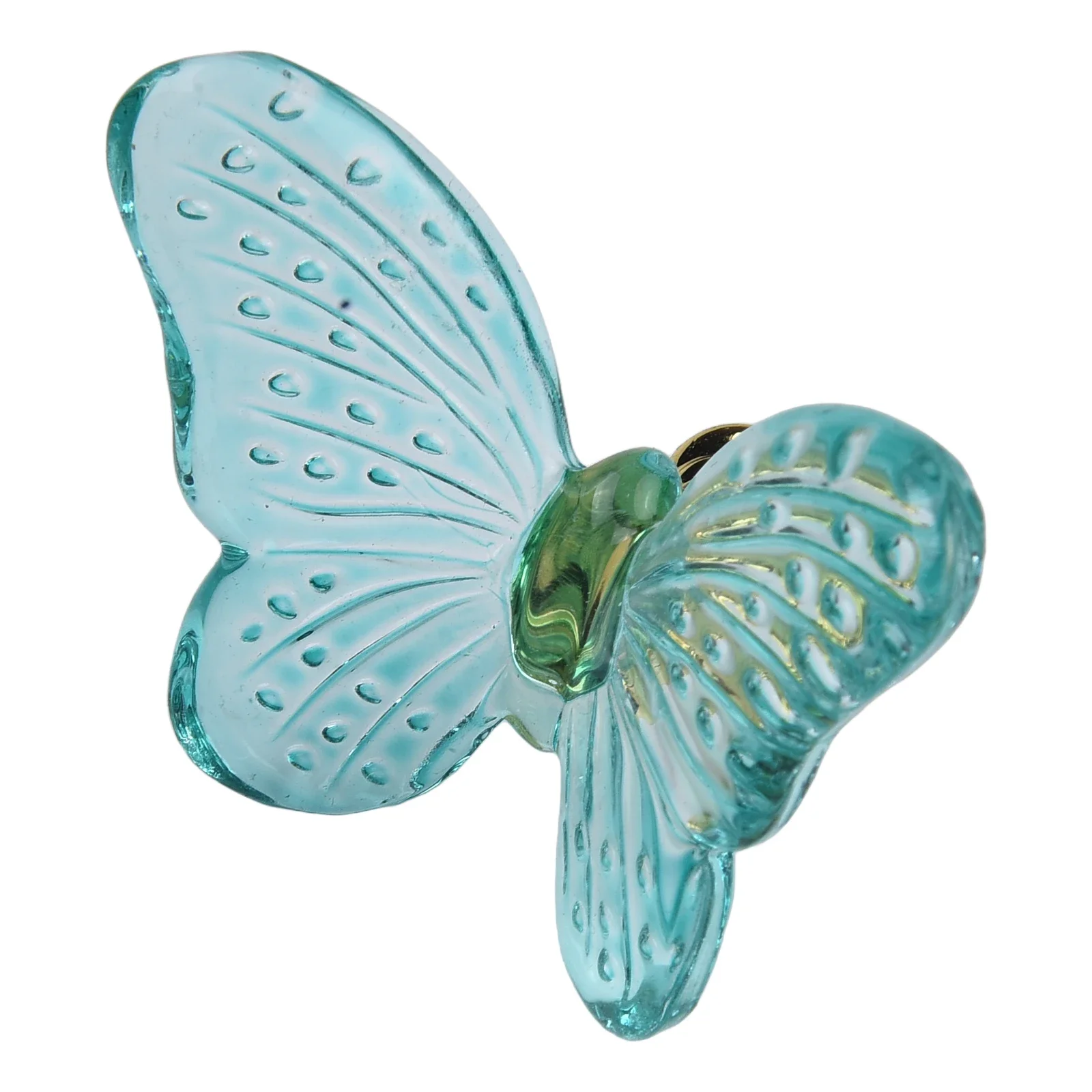 버터플라이 풀 드레서 유리 및 금속 세련된 빈티지, 아름다운 쉬운 설치, 1 개, 6cm x 4.9cm, 2.3 인치 x 1.9 인치