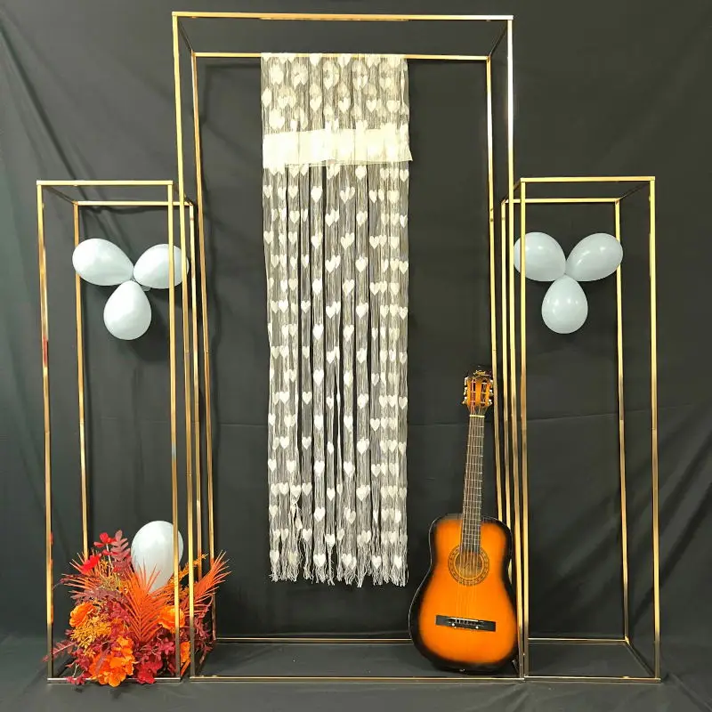 

3PCS Grand Event DIY Props Metal Frame Backdrops Wedding Favors Flower Arch Birthday Party Baptism Dessert Table Home Decoration