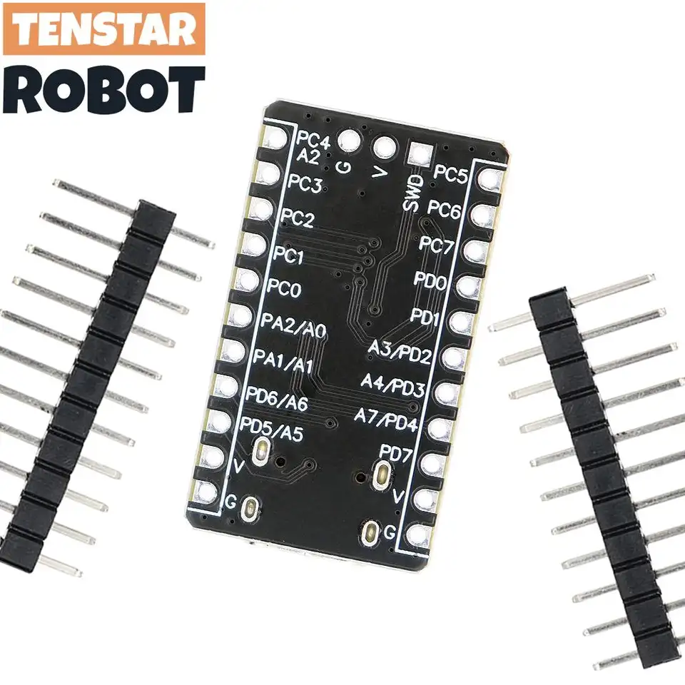 TSTARDEV 2pcs Black CH32V003 Development Board Minimum System Board Core Board RISC-V CH32V003F4P6 Microcontroller Module image 5